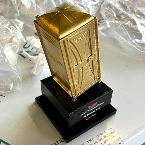 Plexismart Roma - Premi e Trofei Sebach realizzati con stampa 3D