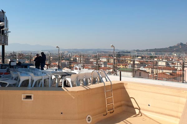 Sostituzione e rifacimento barriere per roof di albergo a Montecatini Terme